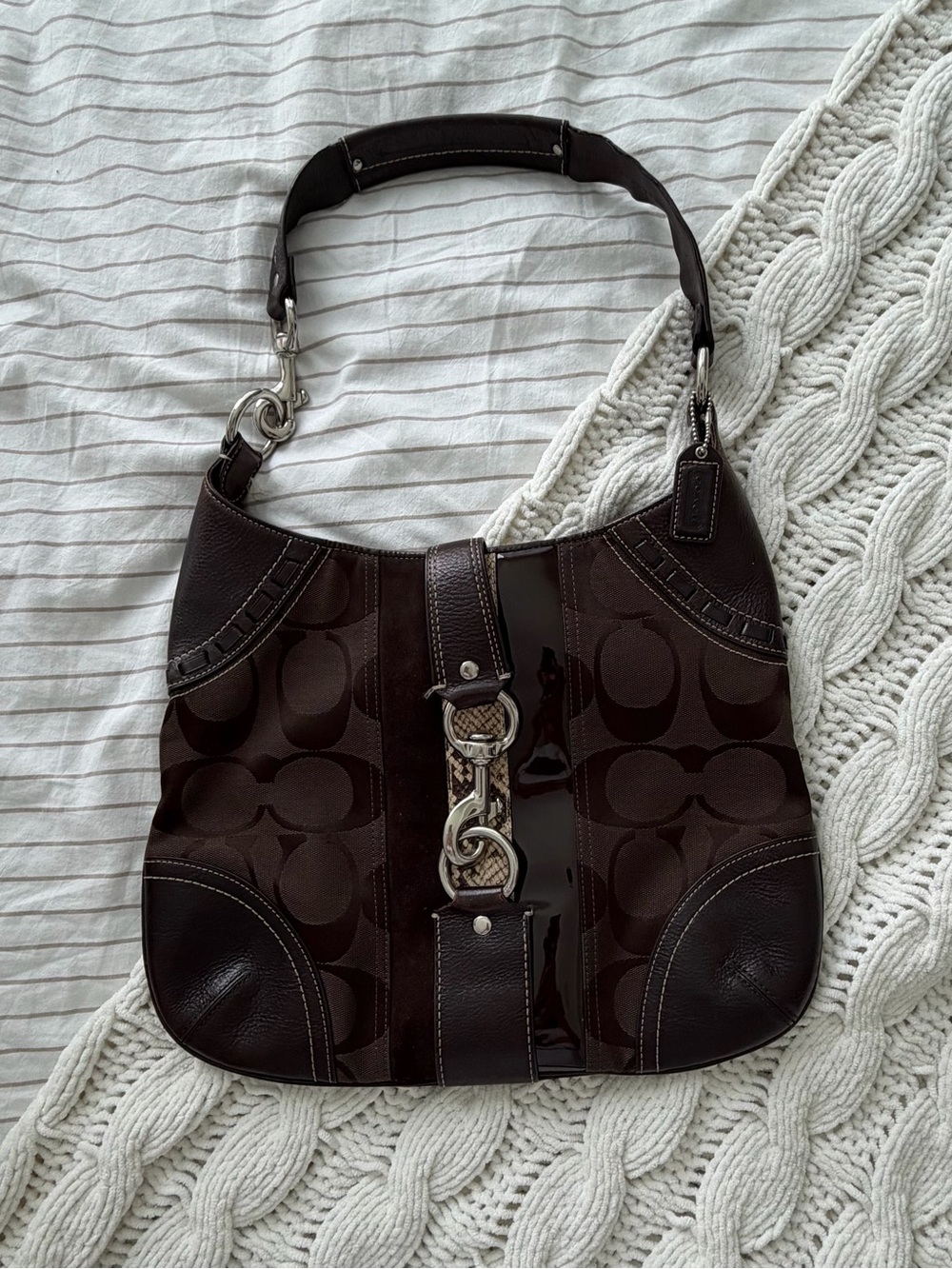 Vintage Coach Hamptons Signature Hobo Bag 10260 – Brown Y2K